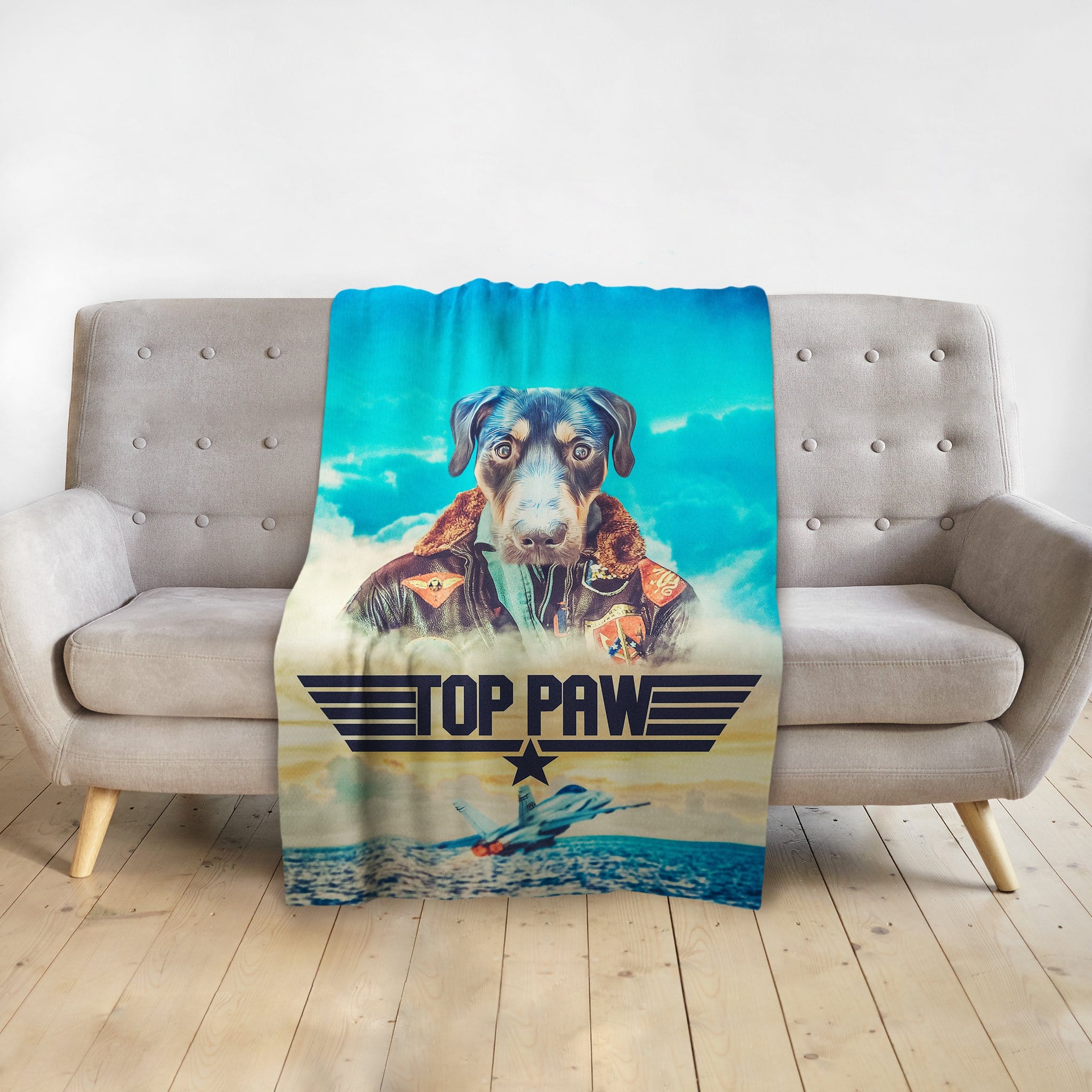 &#39;Top Paw&#39; Personalized Pet Blanket