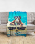 'Top Paw' Personalized Pet Blanket