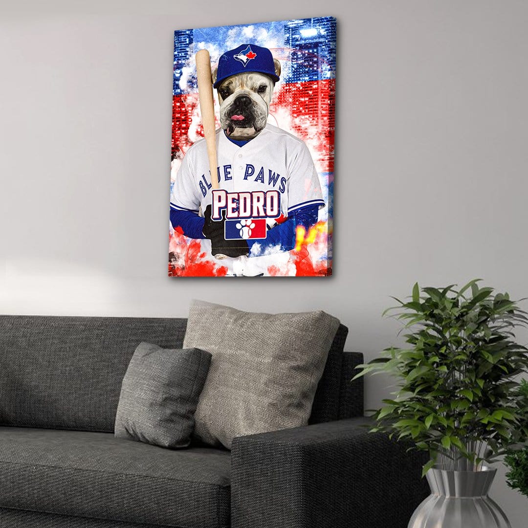 &#39;Toronto Blue Doggs&#39; Personalized Pet Canvas