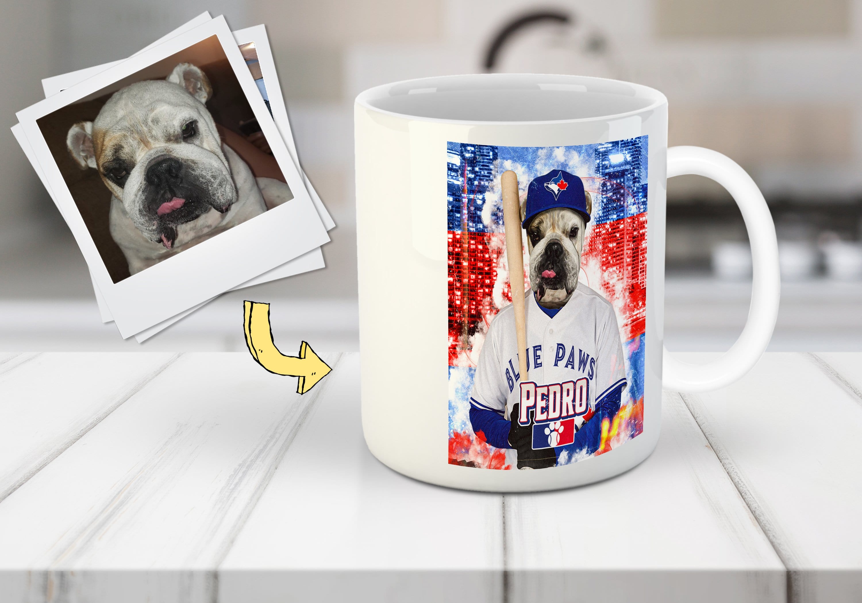 &#39;Toronto Blue Doggs&#39; Personalized Pet Mug