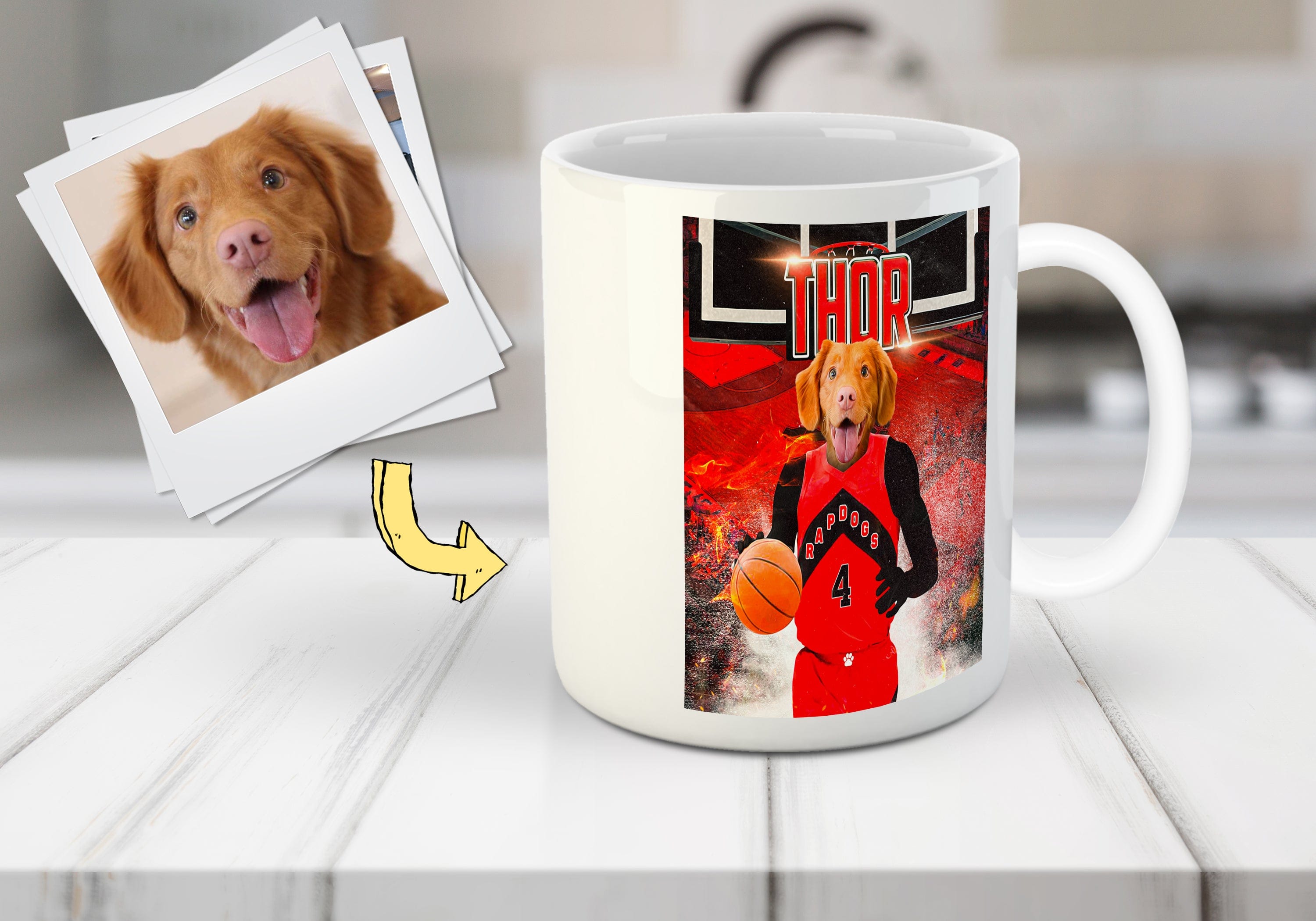 &#39;Toronto Rapdogs&#39; Personalized Pet Mug
