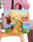 'The Rainbow Bridge 2 Pet' Personalized 2 Pet Tote Bag