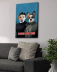 'Trailer Park Dogs 1' Personalized 2 Pet Canvas