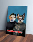 'Trailer Park Dogs 1' Personalized 2 Pet Canvas