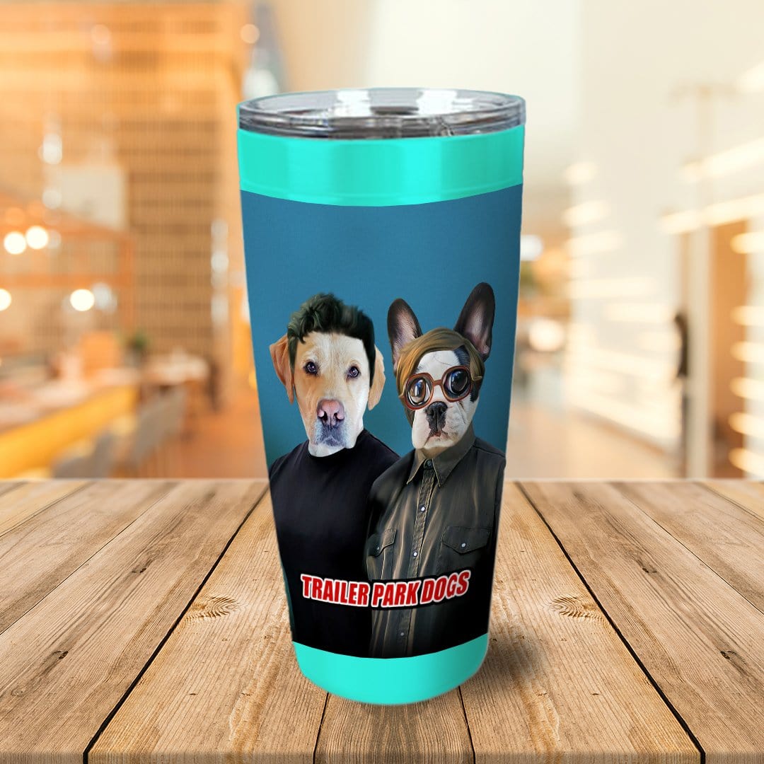 Trailer Park Dogs 1 Vaso personalizado para 2 mascotas