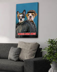 Lienzo personalizado para 2 mascotas 'Trailer Park Dogs 2'