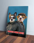 'Trailer Park Dogs 2' Personalized 2 Pet Canvas