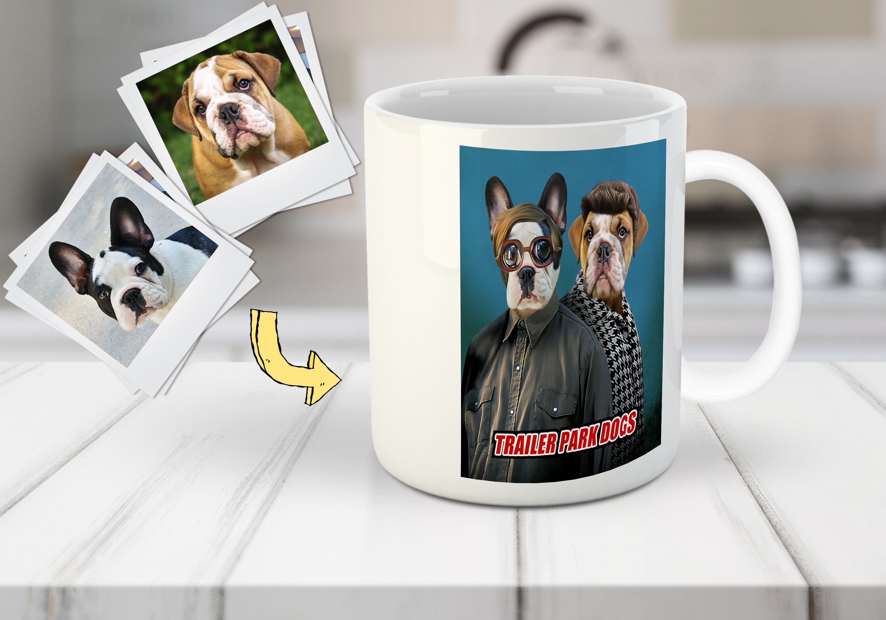 &#39;Trailer Park Dogs 2&#39; Custom 2 Pets Mug