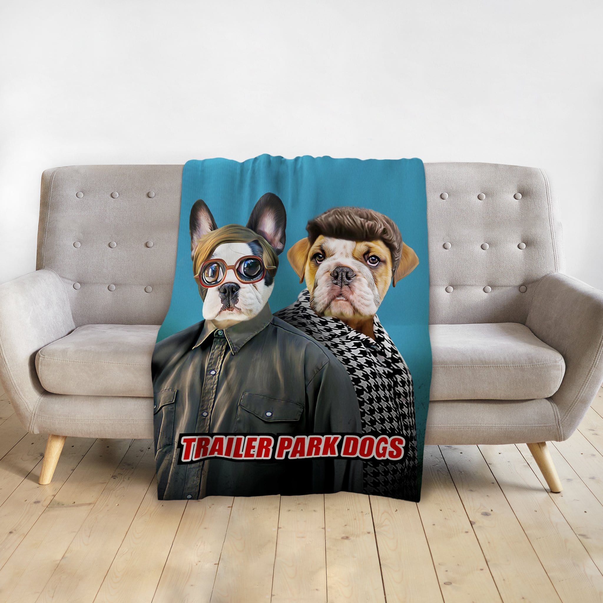&#39;Trailer Park Dogs 2&#39; Personalized 2 Pet Blanket