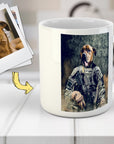 Taza personalizada para mascotas 'El veterano del ejército'