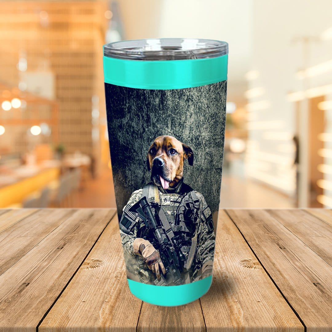 'The Army Veteran' Personalized Tumbler