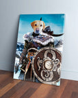 'Viking Warrior' Personalized Pet Canvas