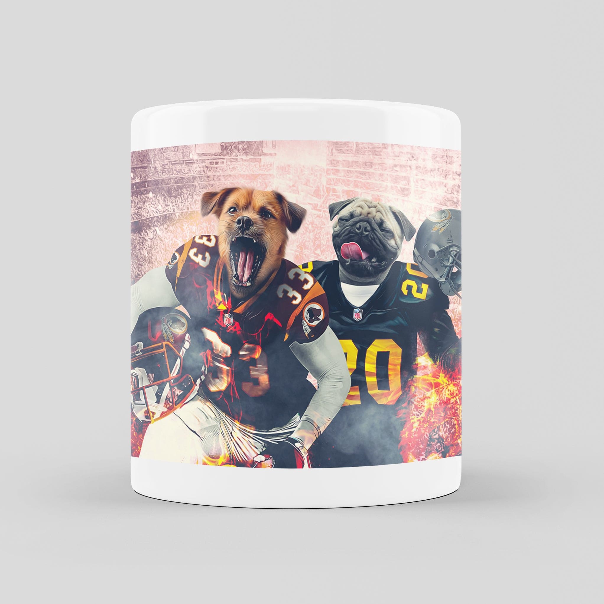 &#39;Washington Doggos&#39; Personalized 2 Pet Mug