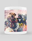 Taza personalizada para 2 mascotas 'Washington Doggos'