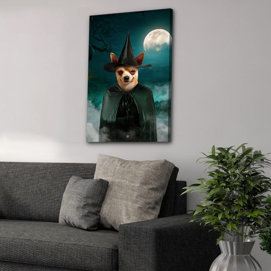 &#39;The Witch&#39; Personalized Pet Canvas