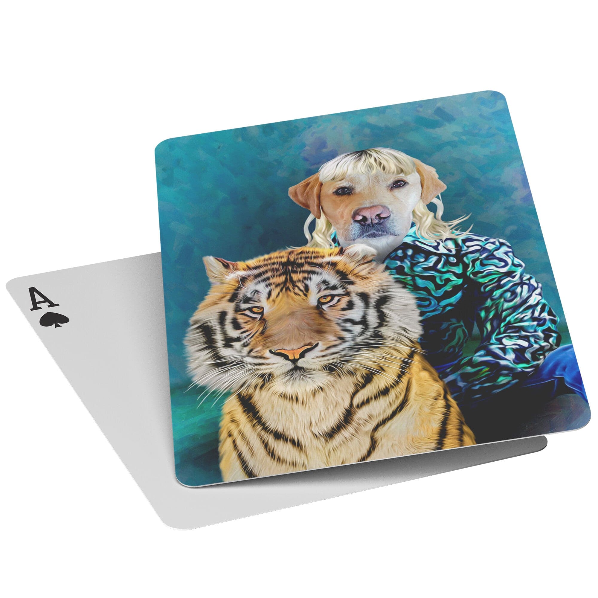 &#39;Woofer King&#39; Personalized Pet Playing Cards