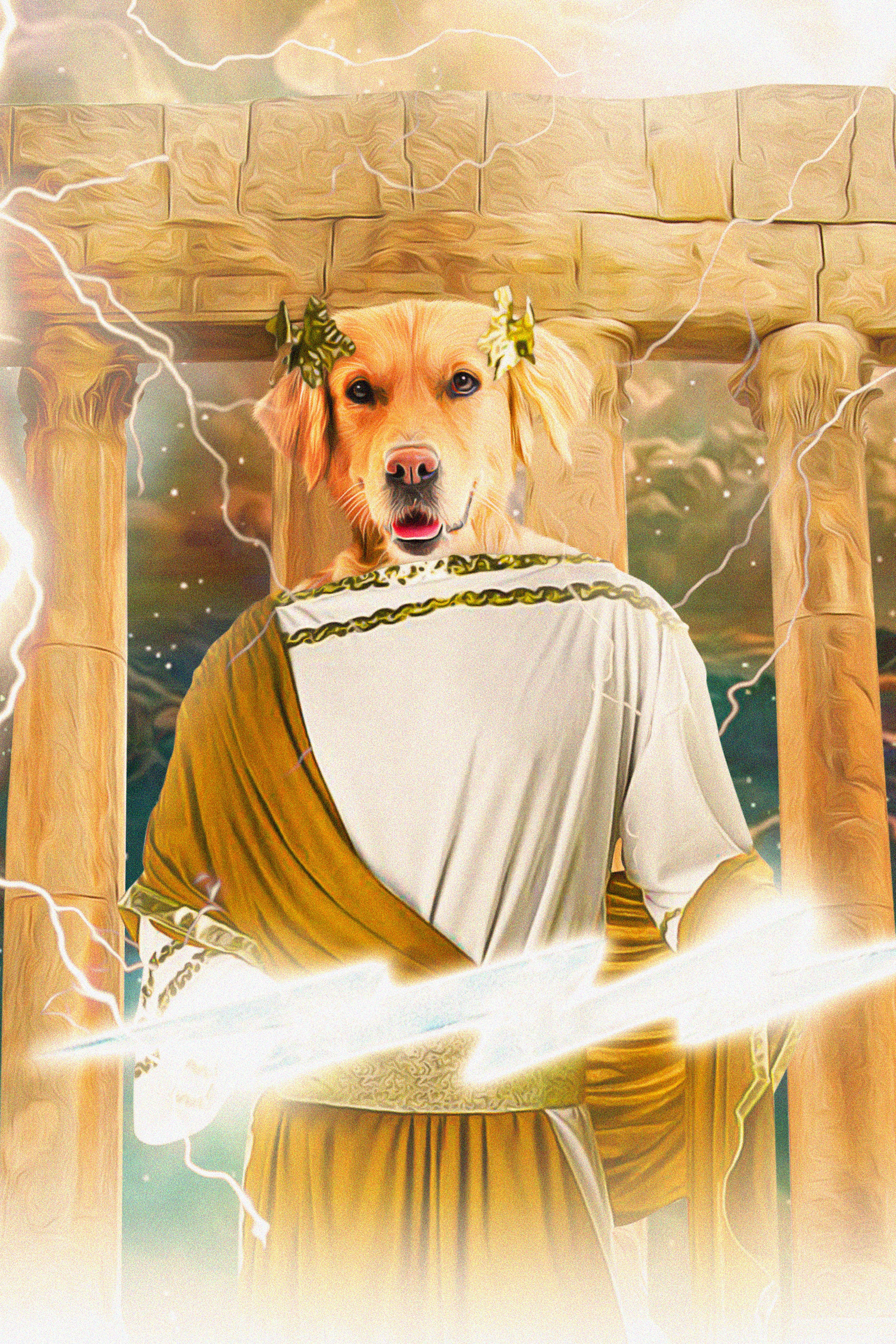 &#39;Zeus Doggo&#39; Digital Portrait