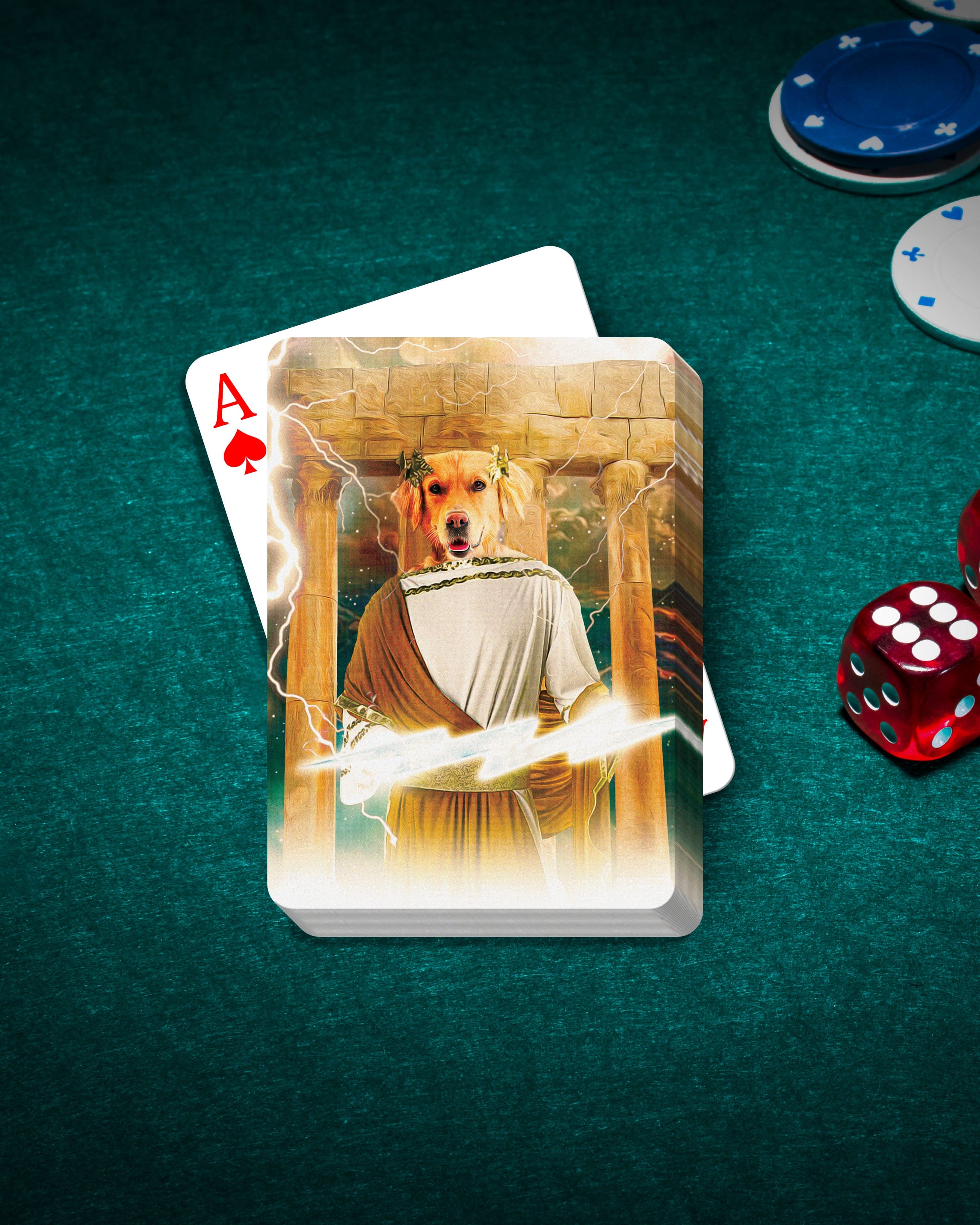 &#39;Zeus Doggo&#39; Personalized Pet Playing Cards