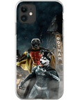 'Bat Dog & Robpaw' Personalized 2 Pet Phone Case