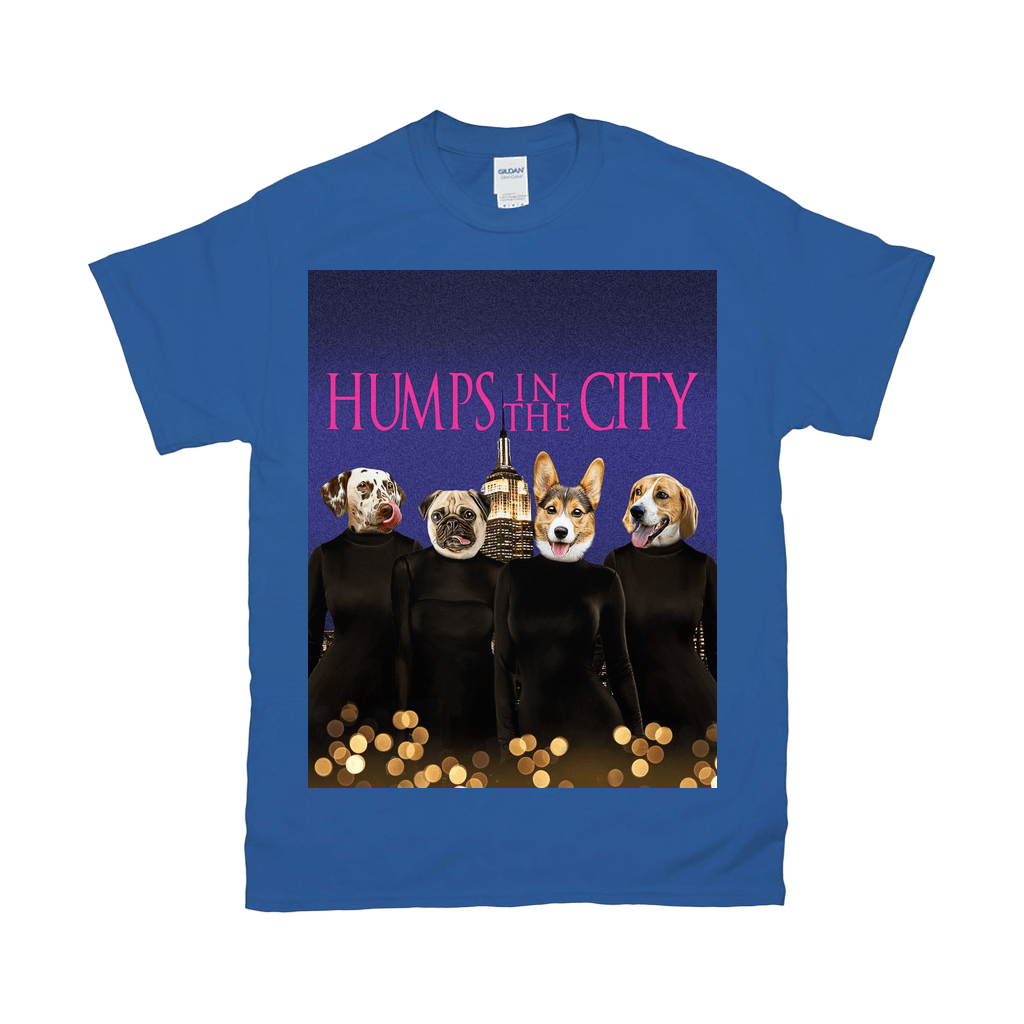 Camiseta personalizada para 4 mascotas &#39;Humps in the City&#39;