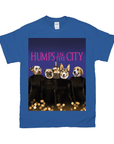 Camiseta personalizada para 4 mascotas 'Humps in the City'