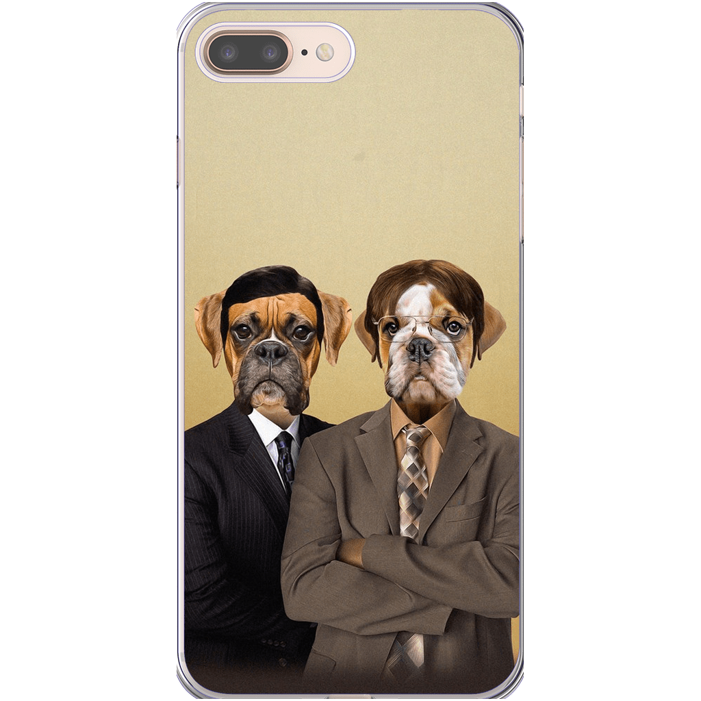 &#39;The Woofice&#39; Personalized 2 Pet Phone Case