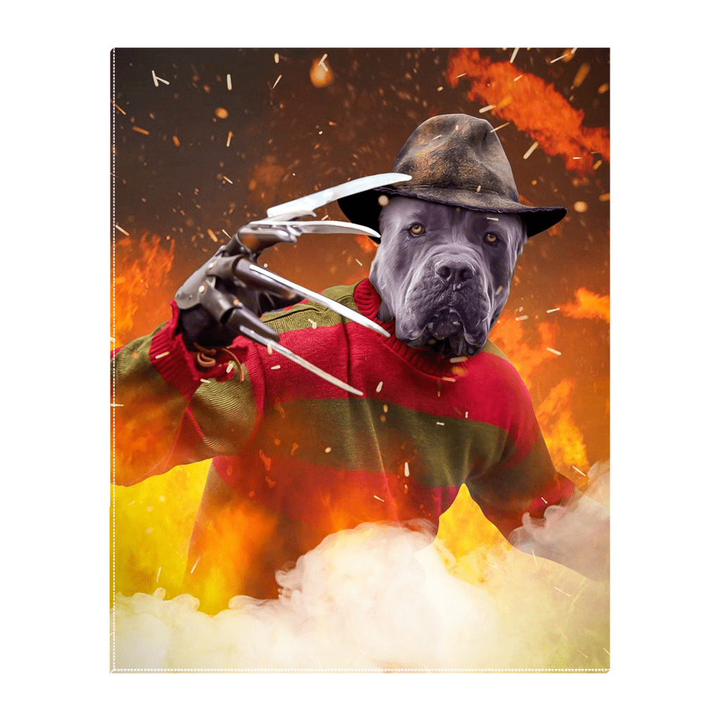 &#39;Freddy Woofer&#39; Personalized Pet Standing Canvas