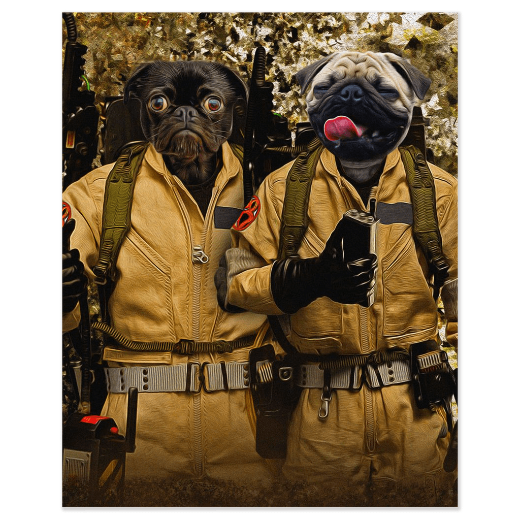 &#39;Dog Busters&#39; Personalized 2 Pet Poster