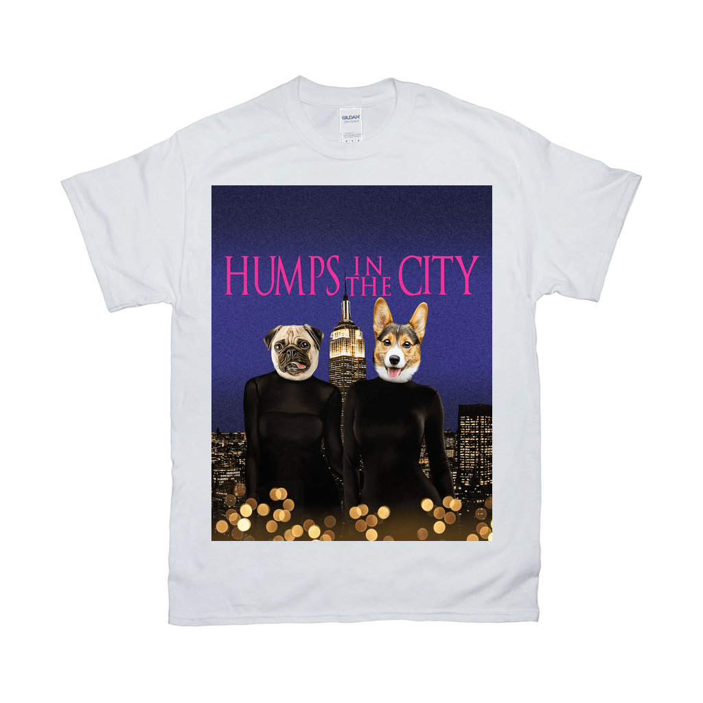 Camiseta personalizada para 2 mascotas &#39;Humps in the City&#39;