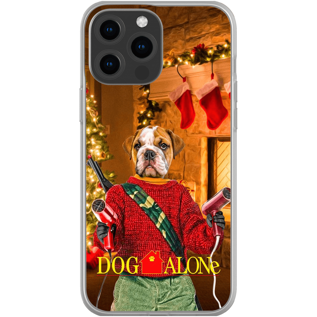 &#39;Dog Alone&#39; Personalized Phone Case