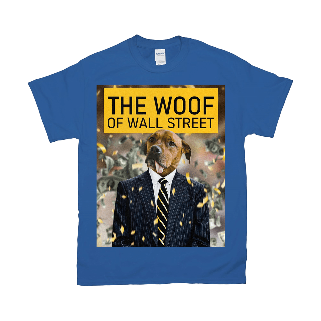 &#39;The Woof of Wall Street&#39; Personalized Pet T-Shirt