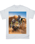 Camiseta personalizada con 2 mascotas 'The Motocross Riders'