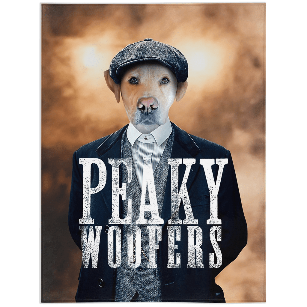 Manta personalizada para mascotas &#39;Peaky Woofers&#39; 