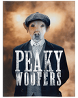 'Peaky Woofers' Personalized Pet Blanket