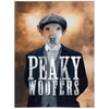 'Peaky Woofers' Personalized Pet Blanket