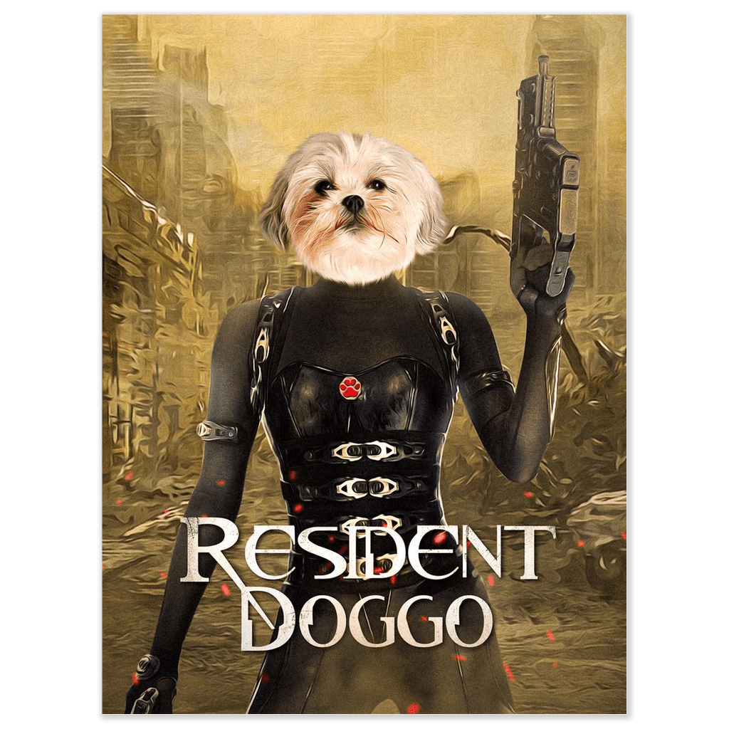 Póster Mascota personalizada &#39;Resident Doggo&#39;