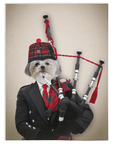 'The Bagpiper' Personalized Pet Blanket