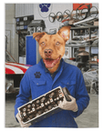 'The Mechanic' Personalized Pet Blanket