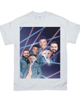 '1980s Lazer Portrait 1 Pet/Humans(Males)' Personalized T-Shirt