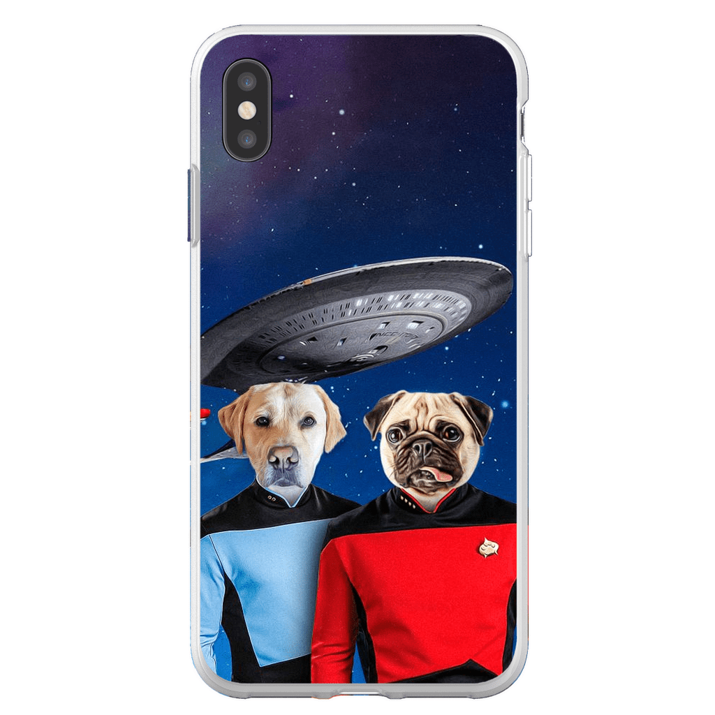 &#39;Doggo-Trek&#39; Personalized 2 Pet Phone Case