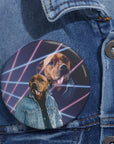 1980s Lazer Portrait ( 1 - 4 Pets) Custom Pin