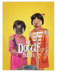 Manta personalizada para 2 mascotas 'The Doggo Beatles'