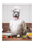 Lienzo de pie personalizado para mascotas 'El Chef'