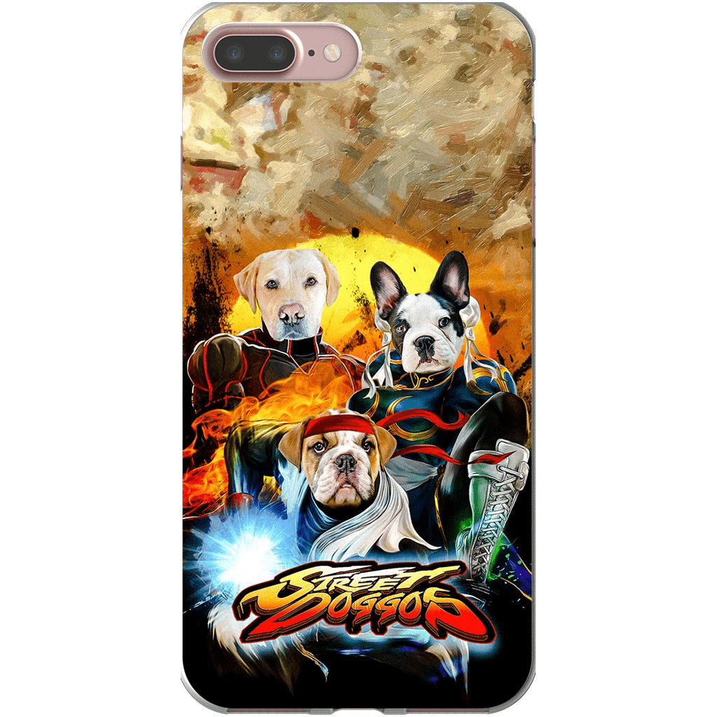 &#39;Street Doggos&#39; Personalized 3 Pet Phone Case