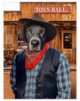 Póster Mascota personalizada 'El Vaquero'