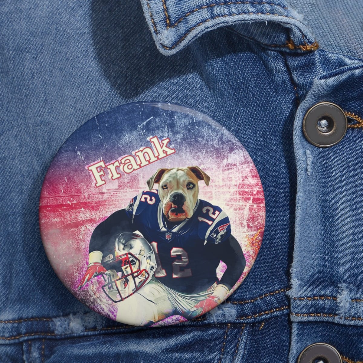 Pin personalizado de Doggos de Nueva Inglaterra 