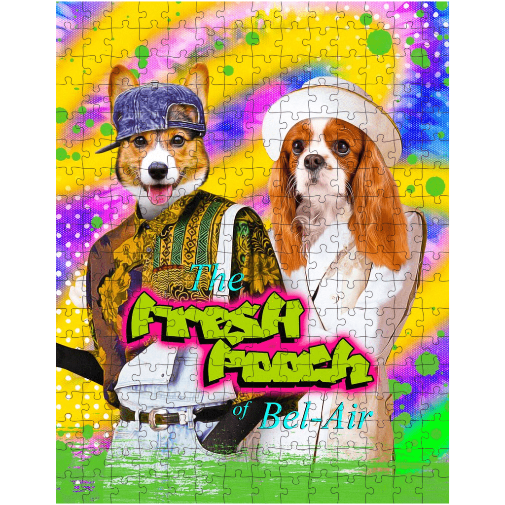 Rompecabezas personalizado de 2 mascotas &#39;The Fresh Pooch&#39;