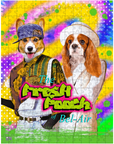 Rompecabezas personalizado de 2 mascotas 'The Fresh Pooch'