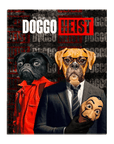 Lienzo personalizado para 2 mascotas 'Doggo Heist'