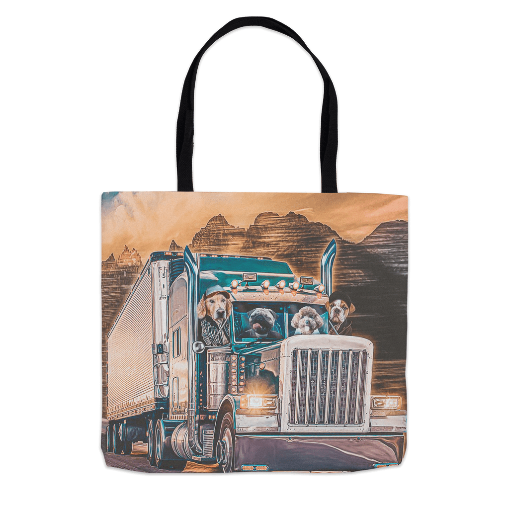 &#39;The Truckers&#39; Personalized 4 Pet Tote Bag